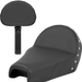 SADDLEMEN Solo Seat - Studded w/ Backrest - XL '04-'22 - 807-03B-0039 - PartsOutlet.com.au