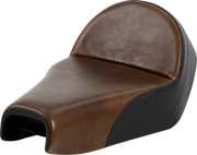 SADDLEMEN Lariat Solo Seat - Distressed Leather - 4.5 Gal Tank - XL '04-'22 - 807-03B-0041 - PartsOutlet.com.au