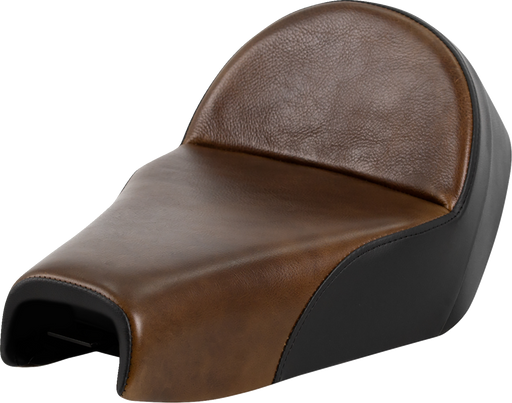 SADDLEMEN Lariat Solo Seat - Distressed Leather - 4.5 Gal Tank - XL '04-'22 - 807-03B-0041 - PartsOutlet.com.au