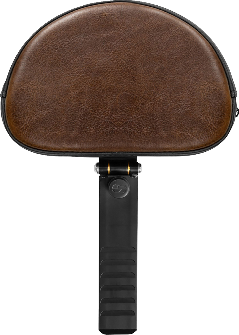 SADDLEMEN Backrest - Lariat - Distresssed Insert - Black Stitching - XL '04-'22 - 15708B - PartsOutlet.com.au