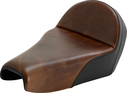 SADDLEMEN Lariat Solo Seat - Distressed Leather - 3.3 Gal Tank - XL '04-'22 - 807-11B-0041 - PartsOutlet.com.au