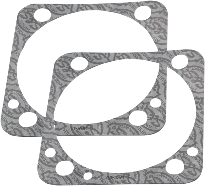 S&S CYCLE Base Gasket, 4", Harley-Davidson '84-'99, .018", 2 pack - 930-0094