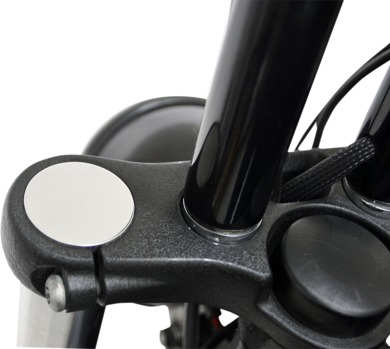LA CHOPPERS Flush-Mount Fork Cap - Polished - 49 mm LA-7504-49 - PartsOutlet.com.au