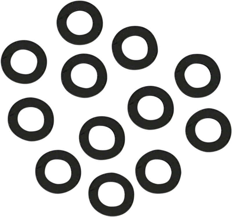 S&S CYCLE Rubber Coated Steel Flat Washer .255" x .438" x .024" 12 Pack - Harley-Davidson '71-'03 - 50-7015-12