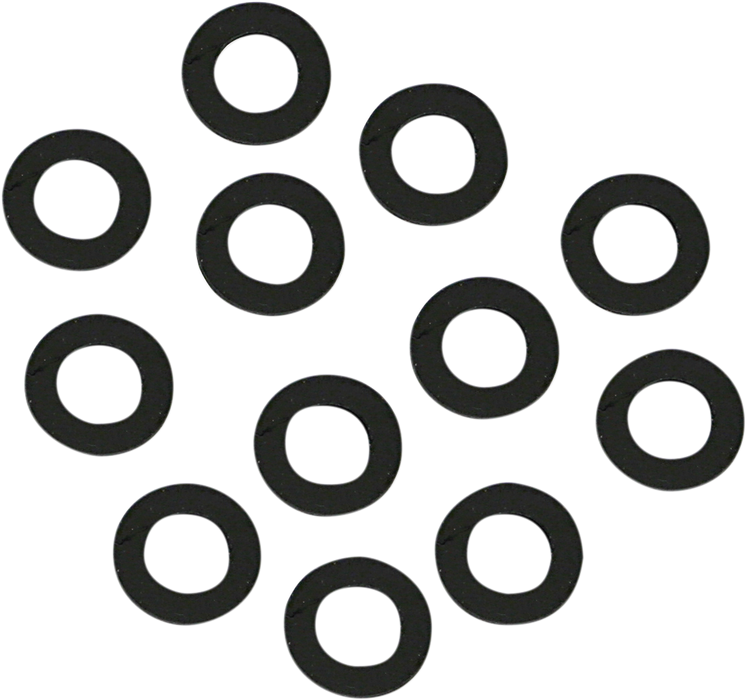 S&S CYCLE Rubber Coated Steel Flat Washer .255" x .438" x .024" 12 Pack - 50-7015-12