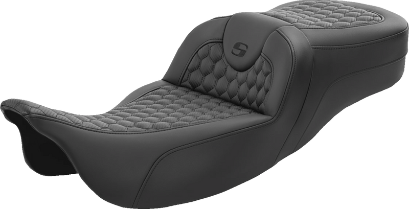SADDLEMEN RoadSofa Seat - Honeycomb - Extended Reach - FL '08-'23 - 808-07B-190 - PartsOutlet.com.au