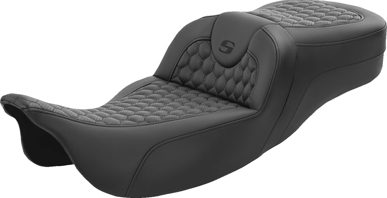 SADDLEMEN RoadSofa* Seat - Honeycomb - Extended Reach - FL '08-'23 - 808-07B-190