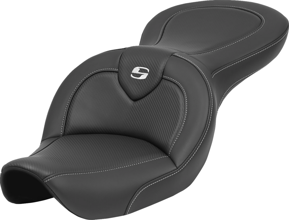 SADDLEMEN Roadsofa* Seat - without Backrest - Carbon Fiber - FXDWG '96-'03 - 896-05-185