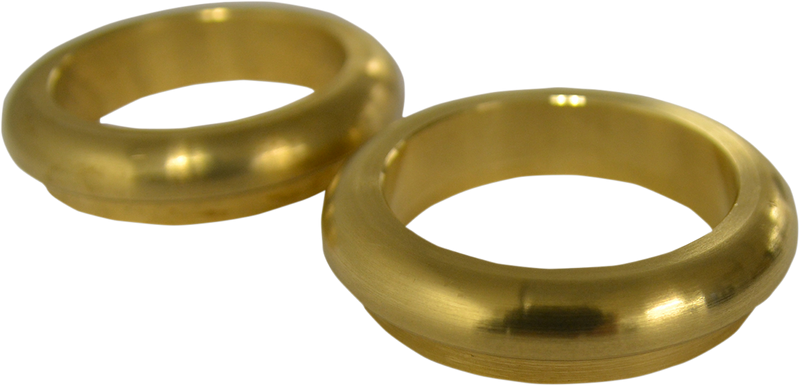 LA CHOPPERS Fork Dust Covers - 49 mm - Brass LA-7503-49G - PartsOutlet.com.au