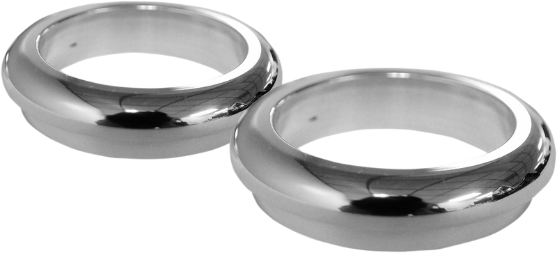 LA CHOPPERS Fork Dust Covers - 49 mm - Chrome LA-7503-49 - PartsOutlet.com.au