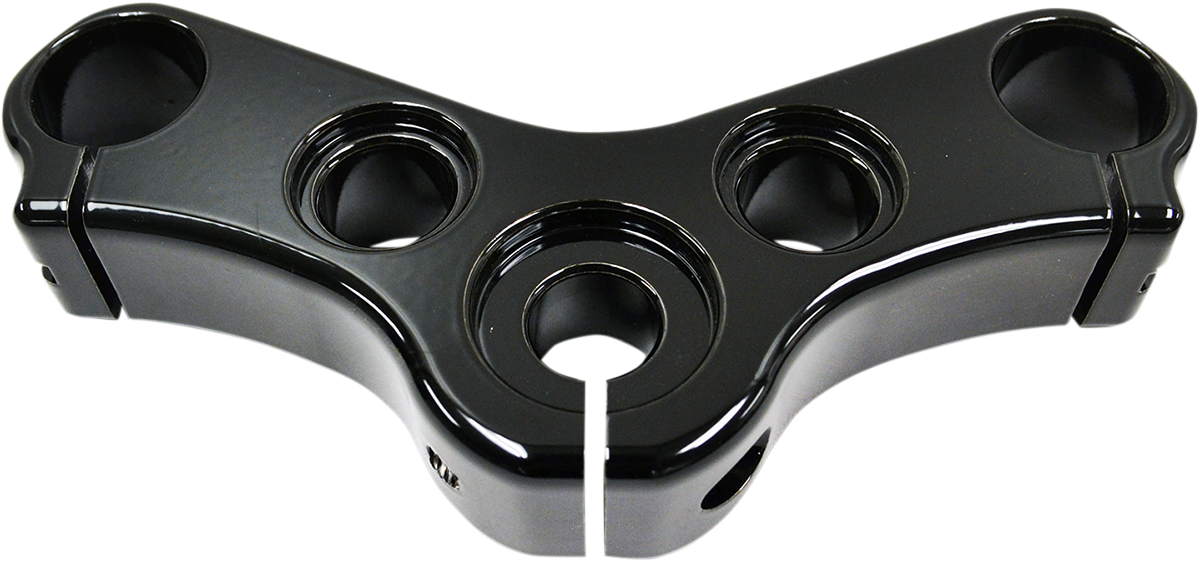 LA CHOPPERS Top Triple Clamp - Gloss Black Powdercoat Finish - '10-'15 XL1200X LA-7433-05B - PartsOutlet.com.au