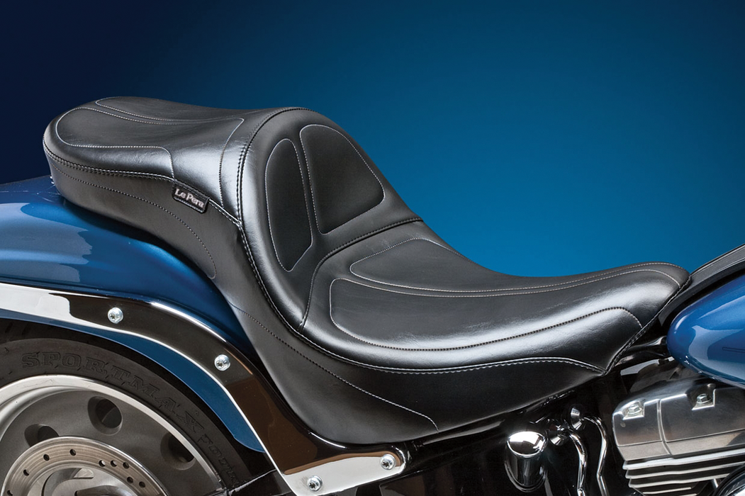 LE PERA Maverick Daddy Long Legs Dual Seat. Fits Softail 2006-2017 With OEM 200 Rear Tyre - LK-910DL