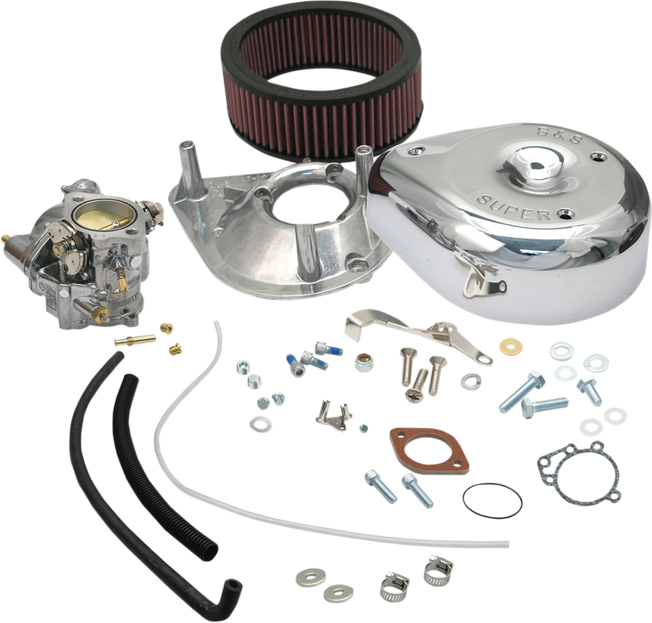 S&S CYCLE Super E Partial Carburetor Kit for 1936-'84 Big Twin Models, Standard Tanks (no manifold and mounting hardware included) - 11-0412 - PartsOutlet.com.au