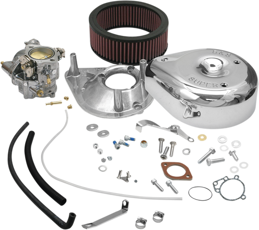 S&S CYCLE Super E Partial Carburetor Kit for 1966-'84 Big Twin Models, 5 Gallon Tanks (no manifold and mounting hardware included) - 11-0418 - PartsOutlet.com.au