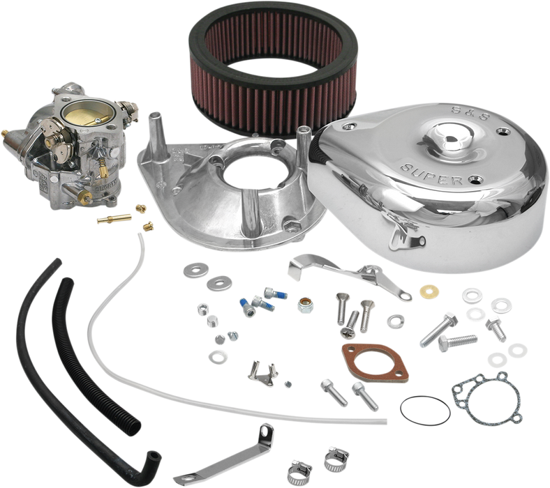 S&S CYCLE Super E Partial Carburetor Kit for 1966-'84 Big Twin Models, 5 Gallon Tanks (no manifold and mounting hardware included) - 11-0418 - PartsOutlet.com.au