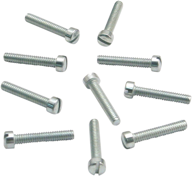 S&S CYCLE 8-32 X 5/8" Slotted Flat Head Screw (10 pack) - 50-0150