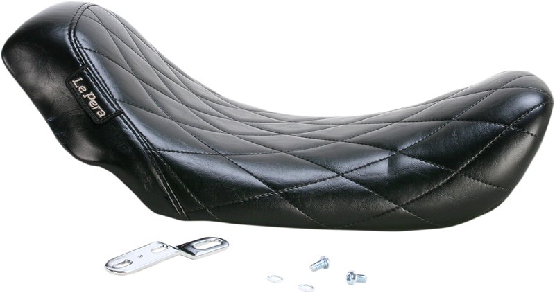 LE PERA Bare Bones Solo Seat With Diamond Stitch. Fits Dyna 2006-2017 - LK-001DM - PartsOutlet.com.au