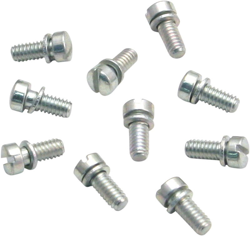 S&S CYCLE 8-32 X 3/8" Slotted Round Head Screw - 50-0098