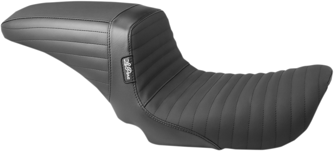 LE PERA Kickflip Dual Seat With Pleated Gripper Tape. Fits Dyna 2006-2017 - LK-591PTGP