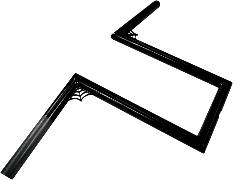 LA CHOPPERS 1" NARROW Z-BARS WEB 12" TALL BLACK UNIVERSAL - LA-7380-W12B