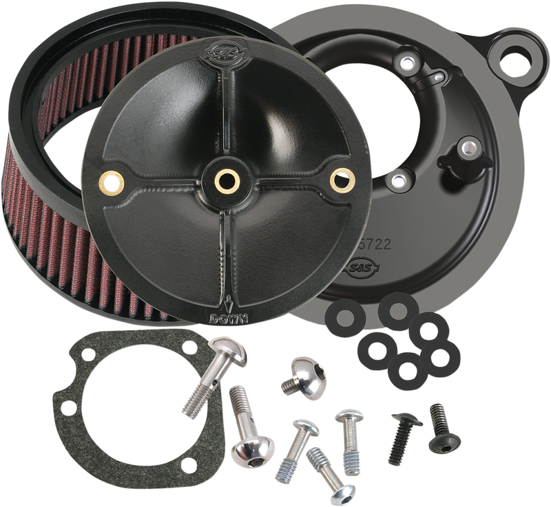 S&S CYCLE Stealth Air Cleaner Kit Without Cover for 1999-2006 HD® Big Twin Models With Stock CV Carb and 2007-2010 Softail® CVO® Models - 170-0060 - PartsOutlet.com.au