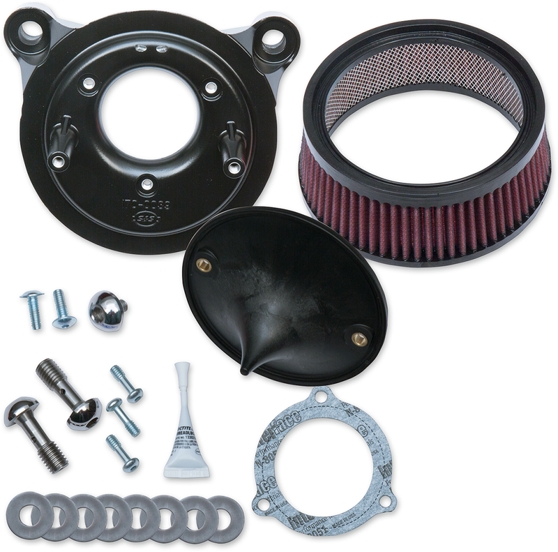 S&S CYCLE Stealth Street-Legal Air Cleaner Kit Without Cover for 2008-'17 HD® Touring Models and 2016-2017 Softail® Models - 170-0301B - PartsOutlet.com.au