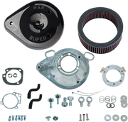 S&S CYCLE Teardrop Air Cleaner Kit for 2001-'17 HD® Stock EFI Big Twin (except Throttle By Wire and CVO®) Models - Gloss Black - 170-0304B - PartsOutlet.com.au