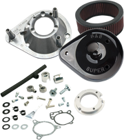 S&S CYCLE Teardrop Air Cleaner Kit for 2008-'16 HD® Touring Stock-Bore Throttle By Wire and 2016-17 Softail® (except Tri-Glide® & CVO®) Models - Gloss Black - 170-0312B - PartsOutlet.com.au