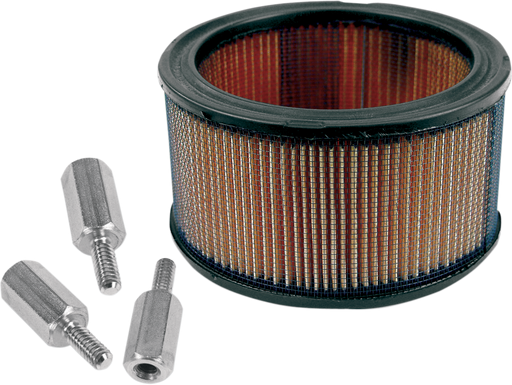 S&S CYCLE High Flow Air Filter Kit With Spacers for S&S® Teardrop Air Cleaners For S&S® Super E and G Carbs and EFI Throttle Bodies - 17-0045 - PartsOutlet.com.au