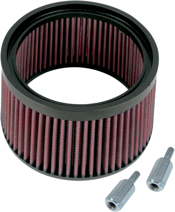 S&S CYCLE 1" Taller Pleated Stealth Air Filter Kit - 170-0127