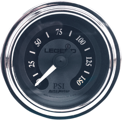 LEGEND SUSPENSION Fairing Mounted LED Backlit PSI Gauges - Titanium - '97-'13 FL - 2212-0493 - PartsOutlet.com.au