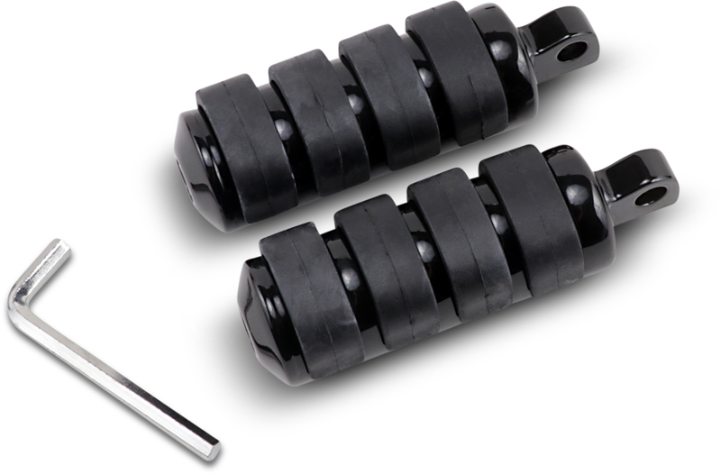 DRAG SPECIALTIES Soft-Ride Footpeg - Black - Large 361030 - PartsOutlet.com.au