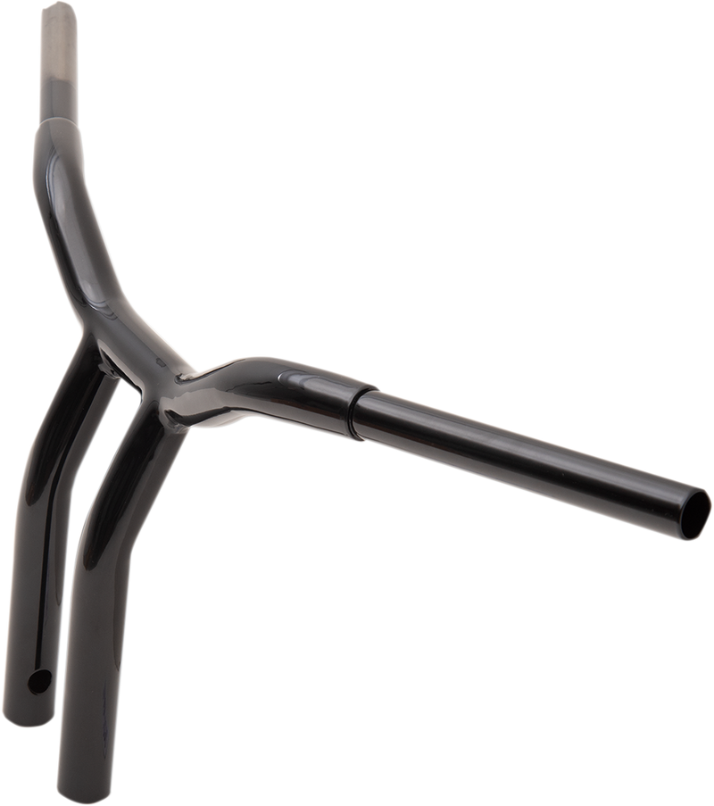 LA CHOPPERS Handlebar - Kage Fighter - One Piece - Bent - 12" - Black - LA-7338-12B
