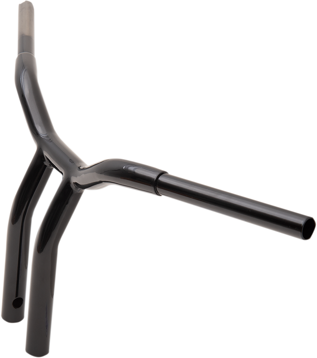 LA CHOPPERS Handlebar - Kage Fighter - One Piece - Bent - 12" - Black LA-7338-12B