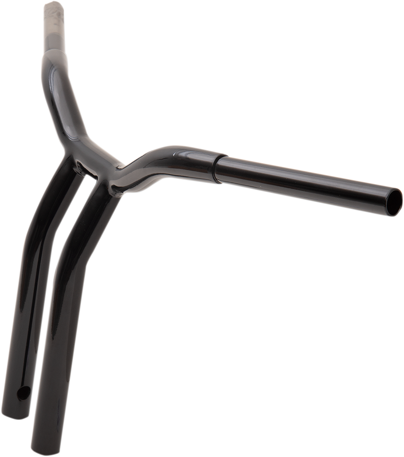LA CHOPPERS Handlebar - Kage Fighter - One Piece - Bent - 14" - Black - LA-7338-14B