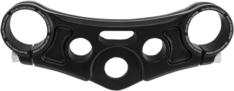 RSD Top Triple Clamp - Gloss Black - With Riser Holes - '06-'17 FXD - 0208-2108-B - PartsOutlet.com.au