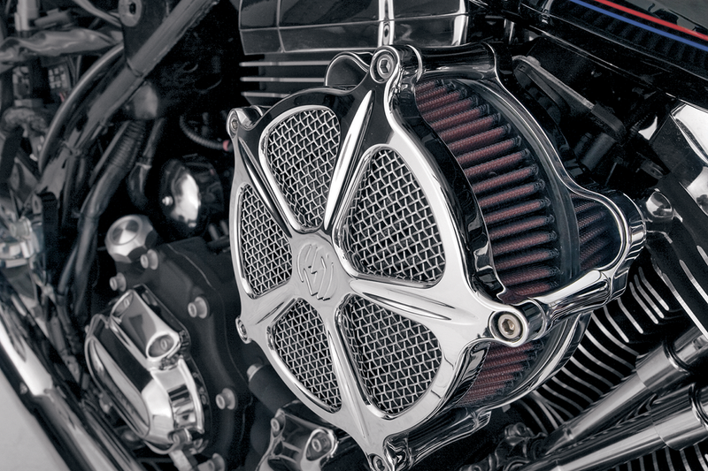 RSD 5 Speed Air Cleaner - Chrome - Harley-Davidson 1993-2017 - 0206-2000-CH - PartsOutlet.com.au