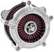 RSD Turbine Air Cleaner - Chrome - CV - Harley-Davidson 1993-2017 - 0206-2037-CH - PartsOutlet.com.au