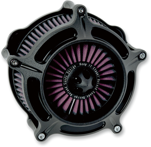 RSD Turbine Air Cleaner - Black Ops - CV - Harley-Davidson 1993-2017 - 0206-2037-SMB - PartsOutlet.com.au