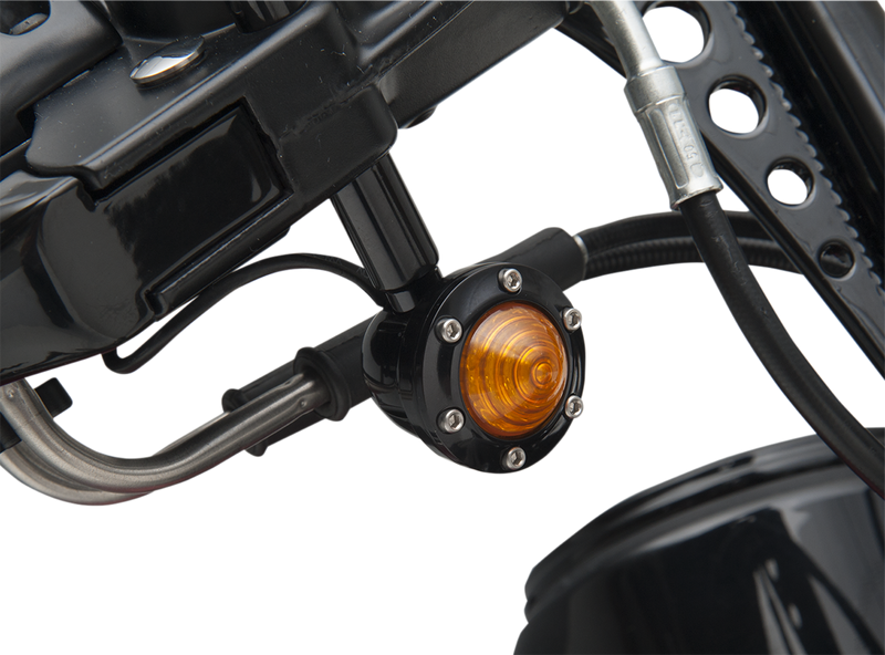 RSD Front Tracker Turn Signal - Amber Lenses 0207-2018-B - PartsOutlet.com.au
