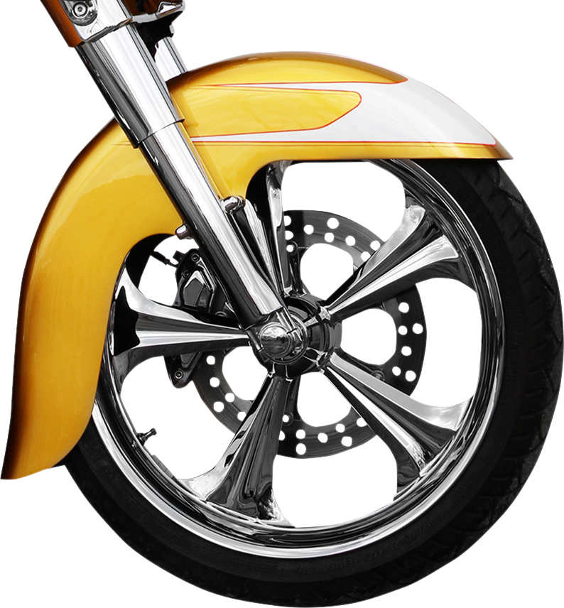KLOCK WERKS WFB Benchmark Front Fender - Steel - Black - 21" - FL '84-'13 - KWF-01-0101
