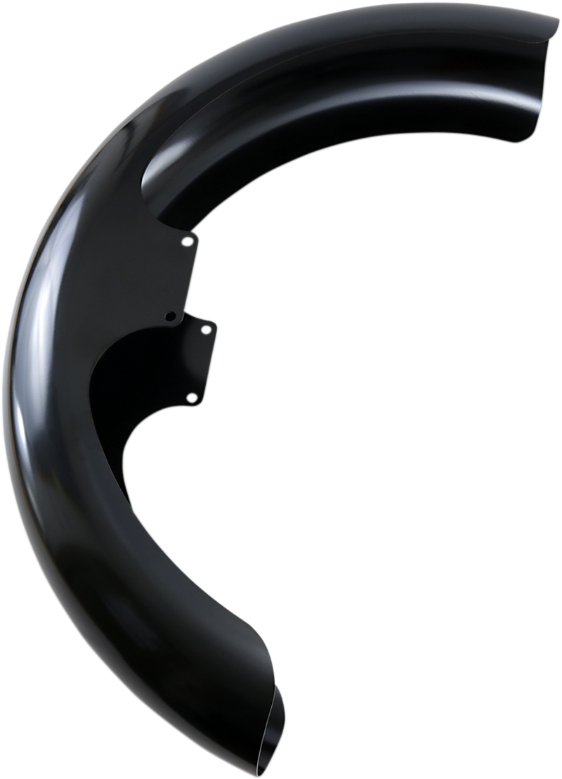 KLOCK WERKS Wrapper Front Fender Kit - Black - Steel - 21" - Harley-Davidson '84-'13 - KWF-02-0005