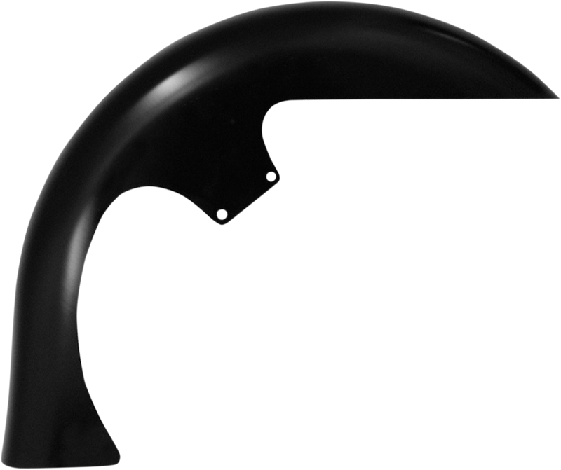 KLOCK WERKS Level Front Fender Kit - For Raked Frames - Black - Steel - 26" - FL '84-'13 - KWF-01-0250
