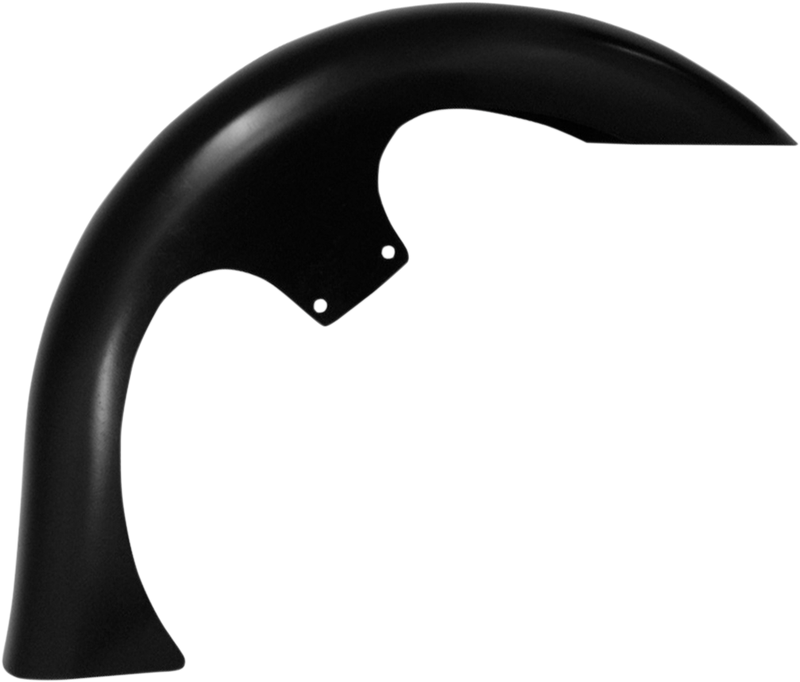 KLOCK WERKS Slicer Front Fender Kit - For Raked Frames - Black - Steel - 26" - FL '14-'21 - KWF-01-0251-2014