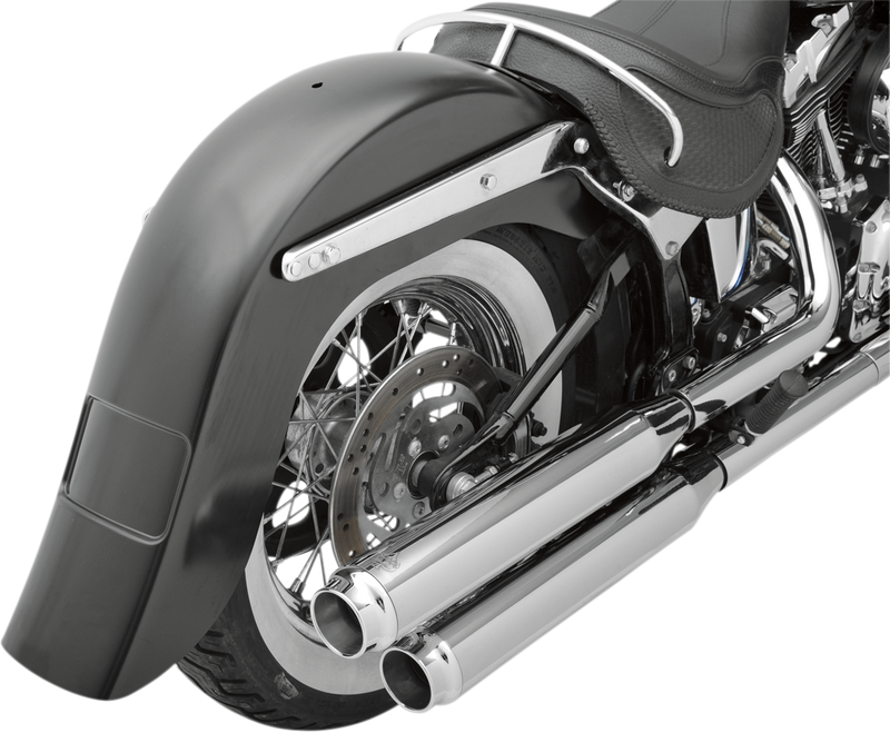 KLOCK WERKS 4" Stretched Rear Fender - Frenched - 7.125" W - Softail 00-'17 - KWF-02-0302