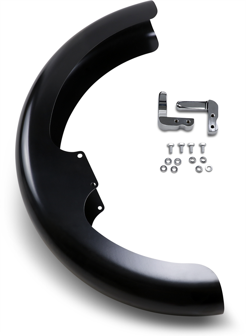 KLOCK WERKS Wrapper Fender Kit - w/ Chrome Blocks - Steel - 19" - FXD & FXBB '06-'25 - KWF-03-0016