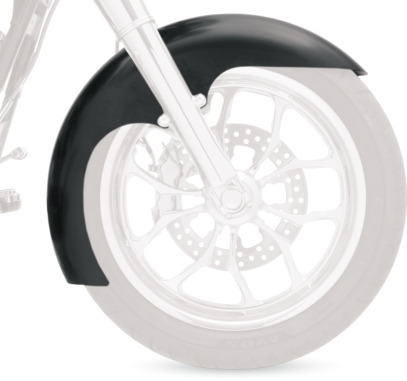 KLOCK WERKS Level Fender Kit - w/ Satin Blocks - Steel - 19" - Softail '18-'23 - KWF-02-0494