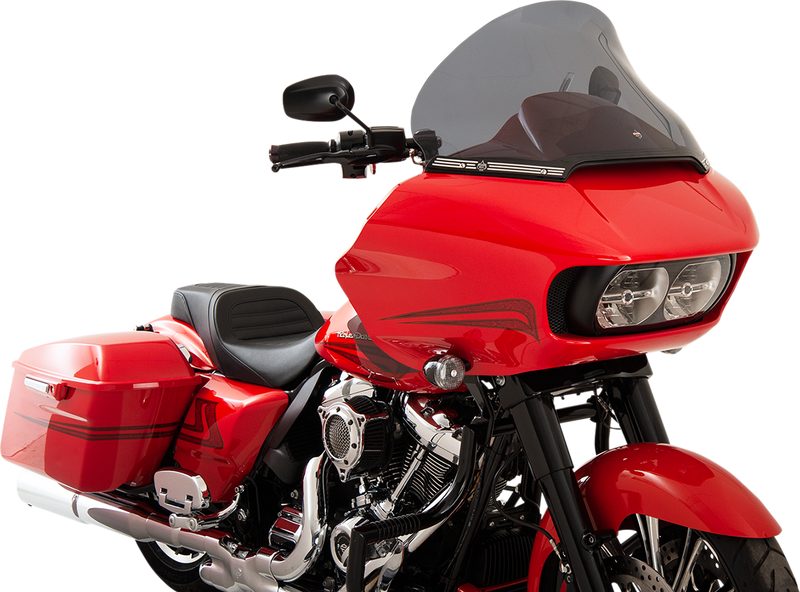 KLOCK WERKS Flare Windshield - 15" Pro-Touring - Dark Smoke - FLTR '15-'24 - KWW-01-0315