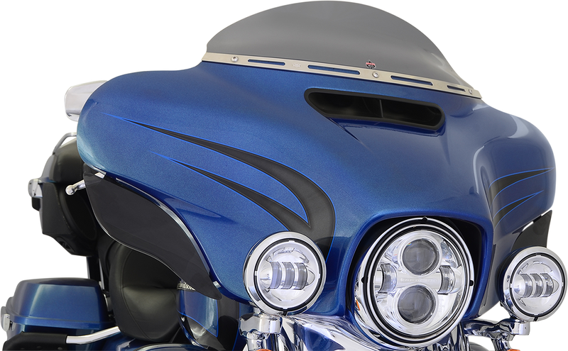 KLOCK WERKS Flare Windshield - 5" - Dark Smoke - FLH '14-'25 - KWW-01-0389