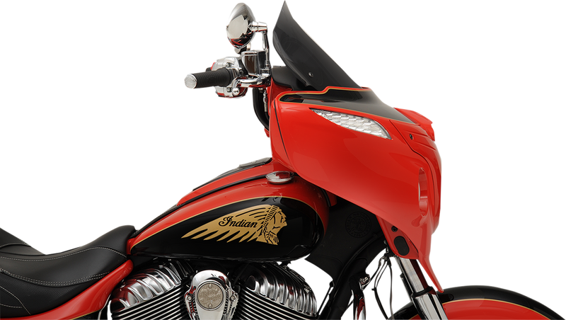 KLOCK WERKS Flare Windshield - 14" - Tall - Dark Smoke - Indian '14-'25 - KWW-04-0498